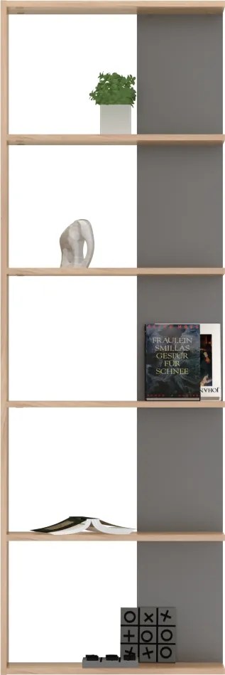 Polcállvány, artisan tölgy/grafit, AGATIO