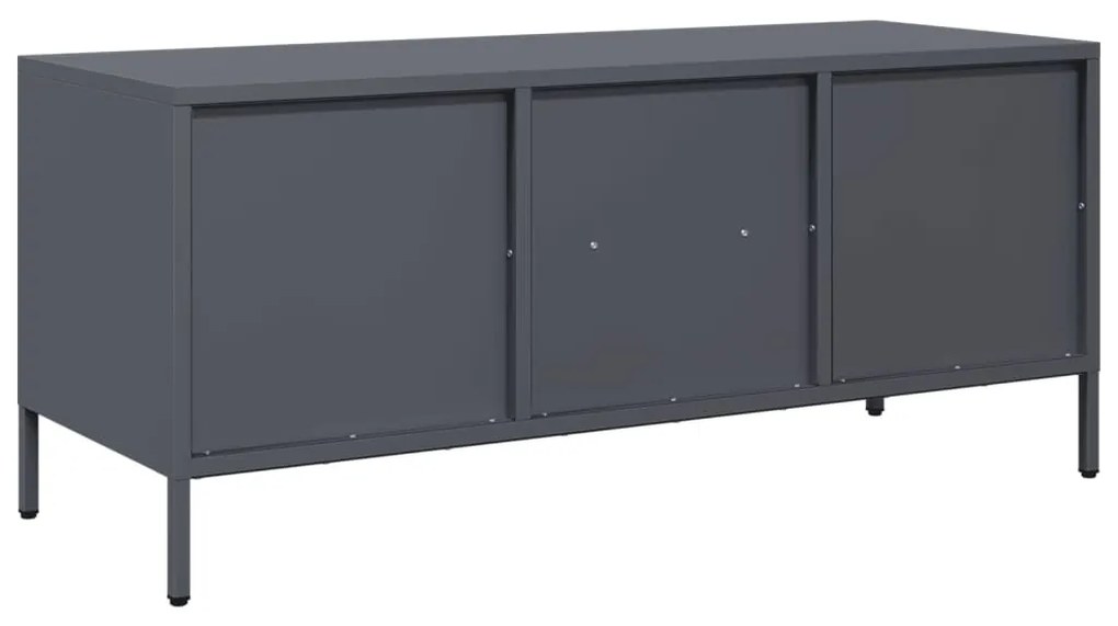 antracit hidegen hengerelt acél TV-szekrény 101,5x39x43,5 cm