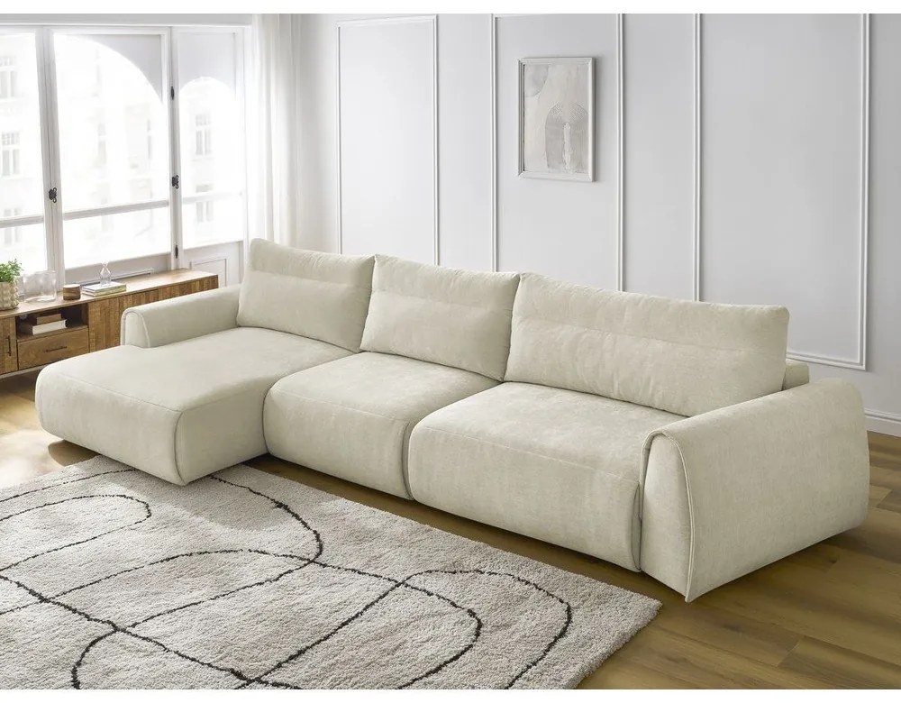 Bézs sarokkanapé Aden – Bobochic Paris