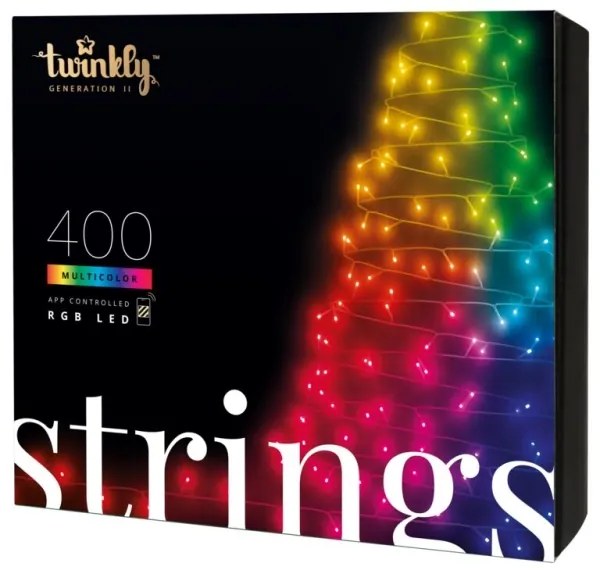 Twinkly TWS400STP-BEU - LED RGB Kültéri karácsonyi lánc 400xLED 35,5m IP44 Wi-Fi
