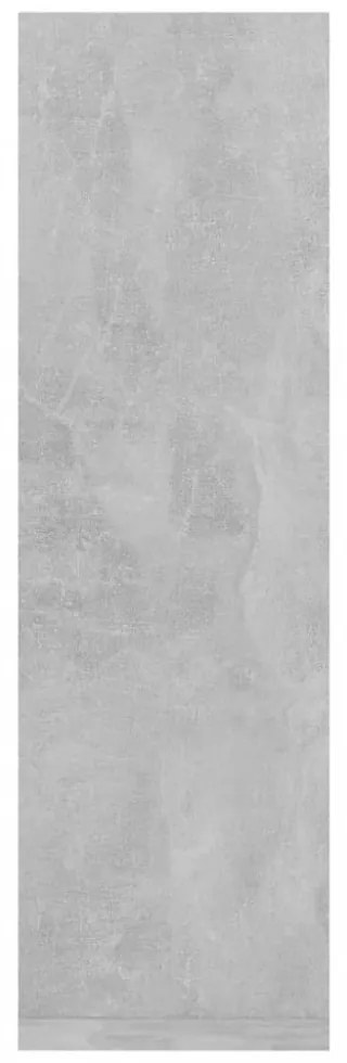 2 db betonszürke szerelt fa fali polc 50 x 15 x 50 cm