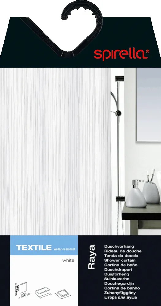 Zuhanyfüggöny 180x200 cm Raya – Spirella