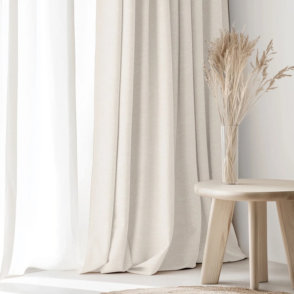 Goldea peru dekoratív drapéria - természetes 140x135 cm