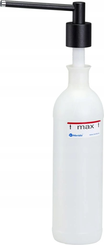 Merida Folyékony Szappan Adagoló Asztali Henger, 1000 ML, Fekete, DWC103