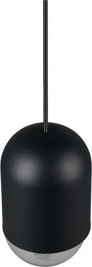 Fekete fém függőlámpa ø 11 cm Nara – Reality