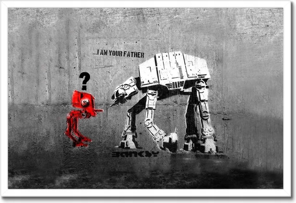 Poszterek keretben 60x40 Banksy I am your father