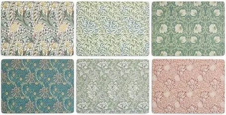 Parafa Alátét Pimpernel Közepes William Morris Különböző Kpl 6 db