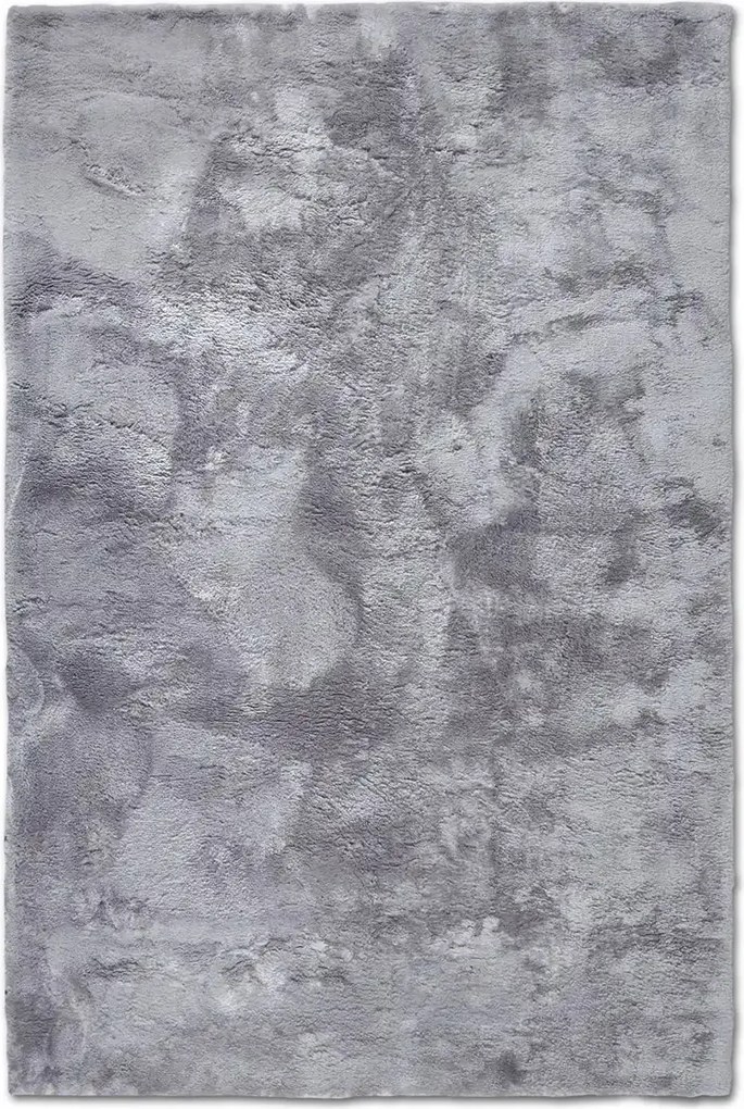 Shaggy plüss szőnyeg nappaliba 200x290cm, vastag krémszürke ezüst