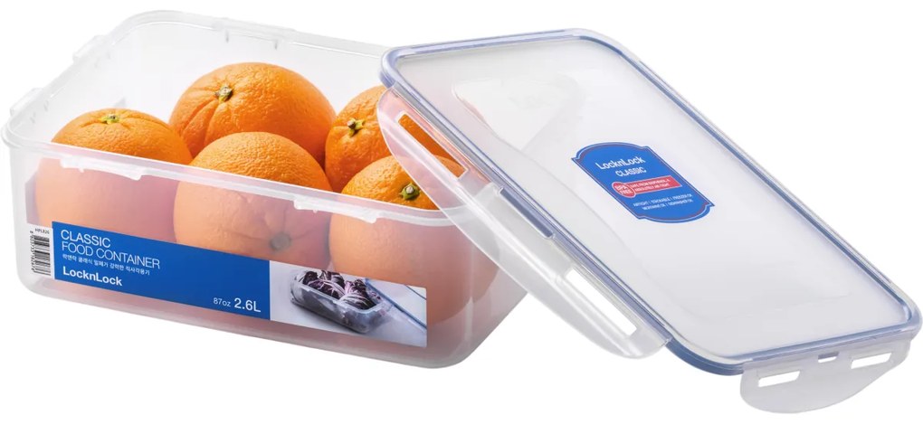 LOCKnLOCK Élelmiszer-tároló doboz 2,6 l, 17 x 24 x 9,1 cm, 2,6 l