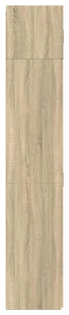 sonoma tölgy szerelt fa tárolószekrény 70 x 42,5 x 225 cm