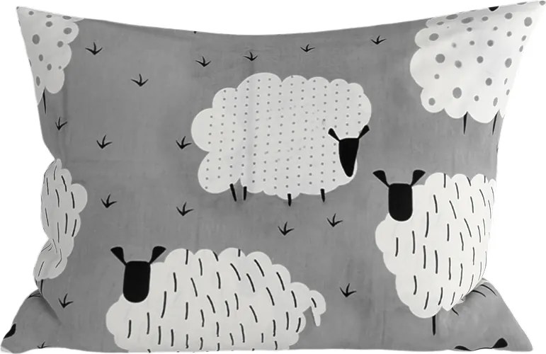 Polipamut párnahuzat SHEEP POLY 50x70 cm, szürke