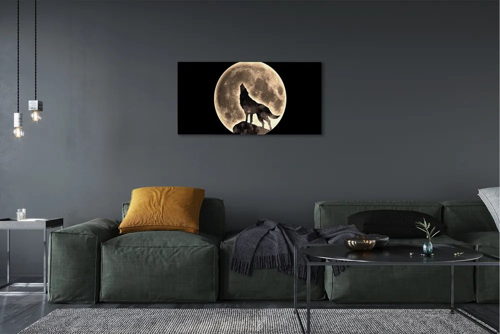 Canvas képek farkas hold 140x70 cm