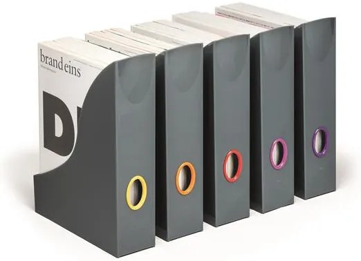 Iratpapucs készlet, műanyag, 73 mm, DURABLE VARICOLOR®, vegyes (DB770657)