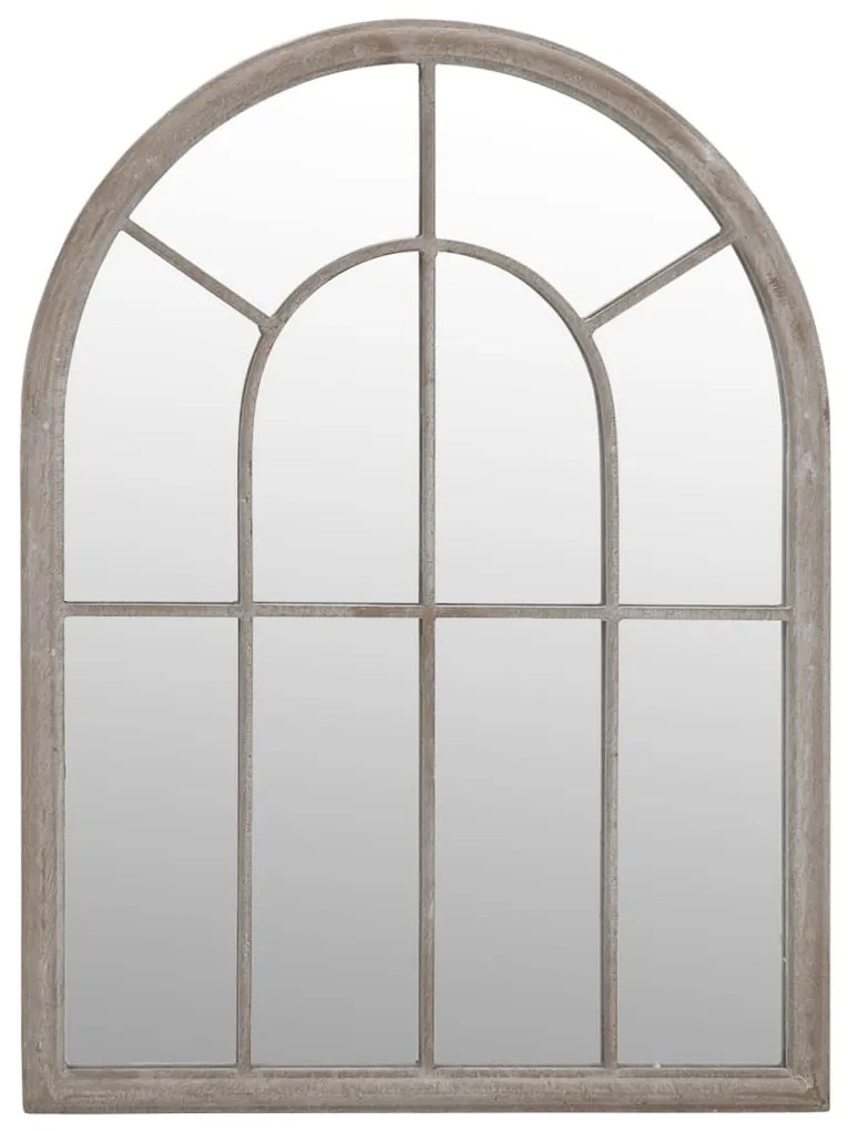 homokszínű vas kerti tükör kültéri használatra 60 x 45 cm