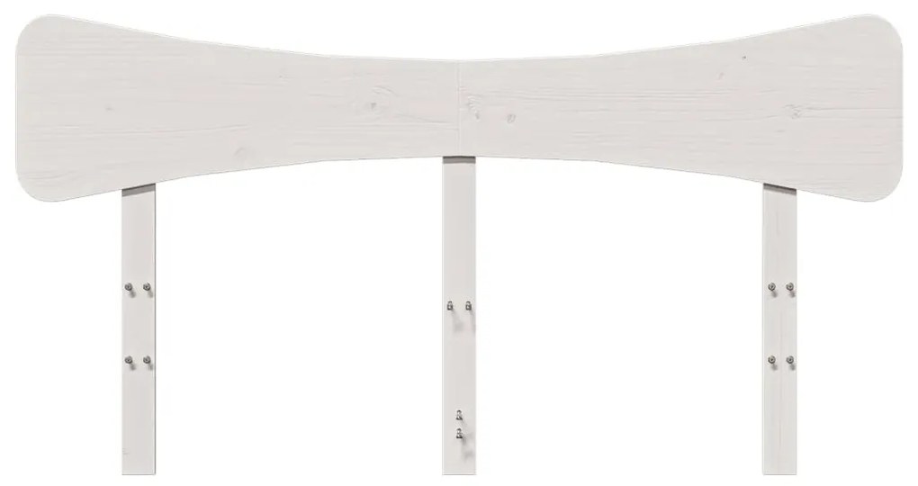 fehér tömör fenyőfa fejtámla 160 cm