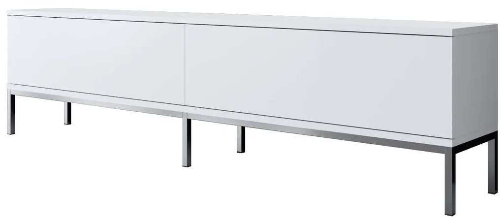 TV szekrény Lord - White, Silver