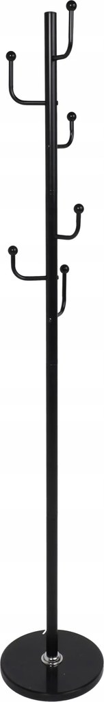 Álló ruhatartó állvány Darwin Fekete fém márvány talppal