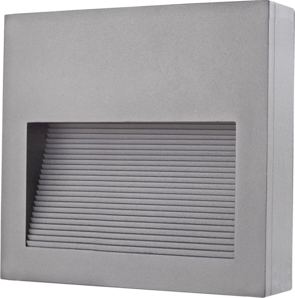NOVOLUX 580A-L0204B-03 SLIM Kültéri Falba Építhető Lámpa Szürke LED IP65