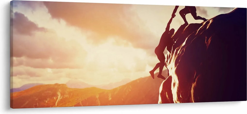 Kép - Hegymászók (120x50 cm)