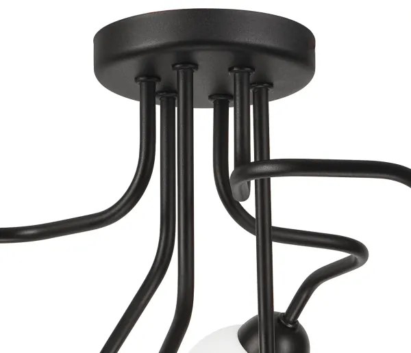 Felületre szerelhető csillár HOLLY 6xG9/5W/230V fekete