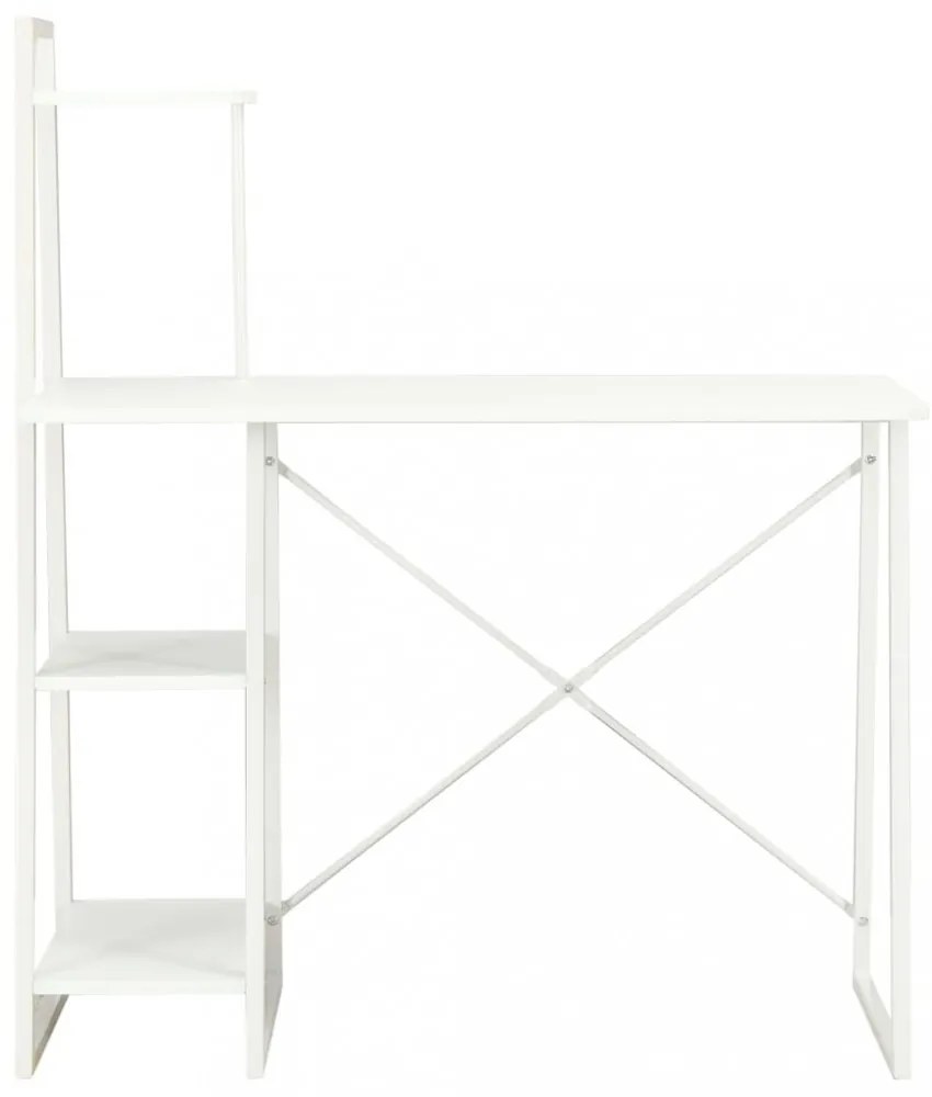 fehér íróasztal polcrendszerrel 102 x 50 x 117 cm