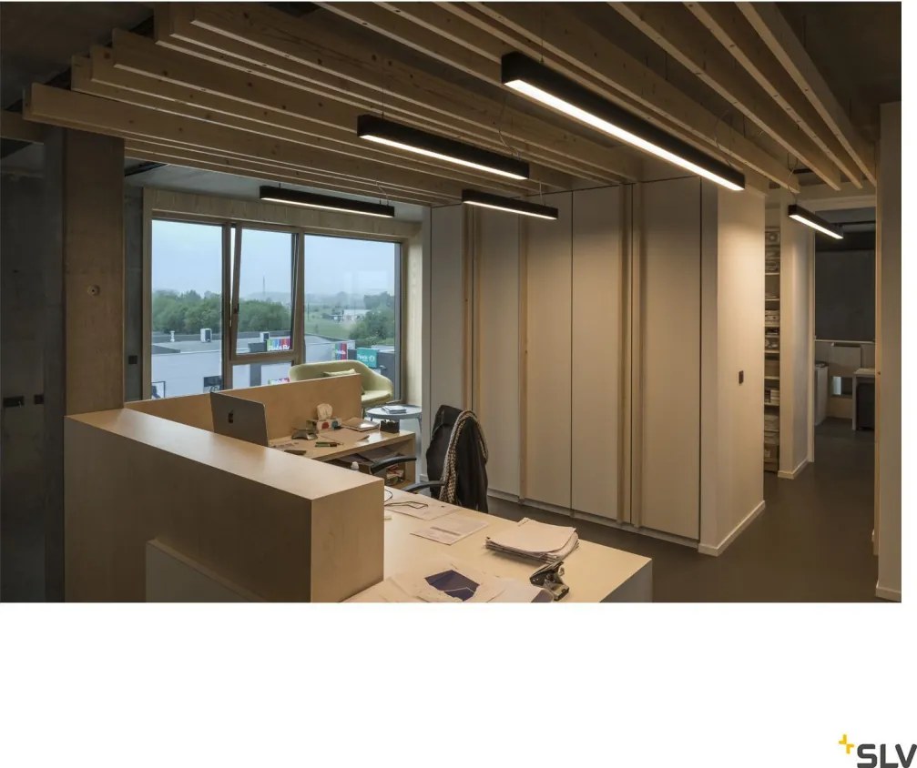 SLV 1001409 GLENOS Modern Led Függesztett Lámpa Fekete LED IP20