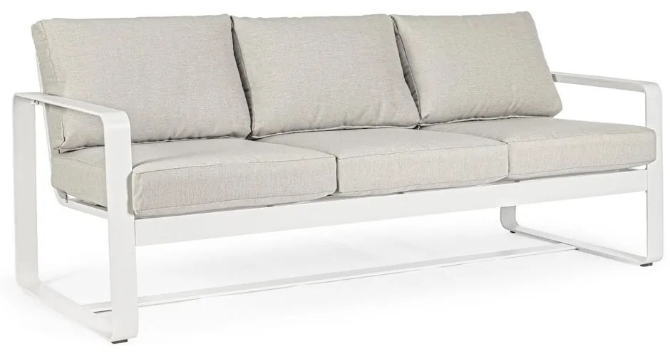 Fehér alumínium kerti kanapé Merrigan – Bizzotto