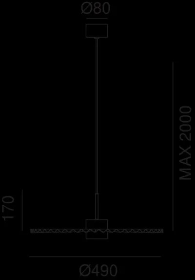 IL FANALE 284-02-ON PLIÉ Modern Led Függesztett Lámpa LED IP20