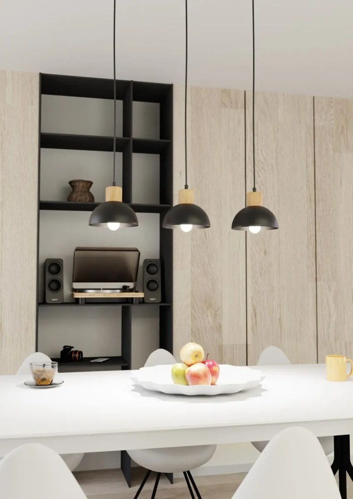Emibig modern függeszték seco fekete emi1393/3