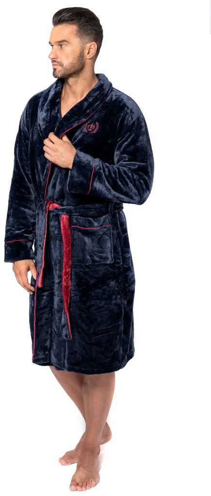 Fürdőköpeny Roger Navy Red Men m