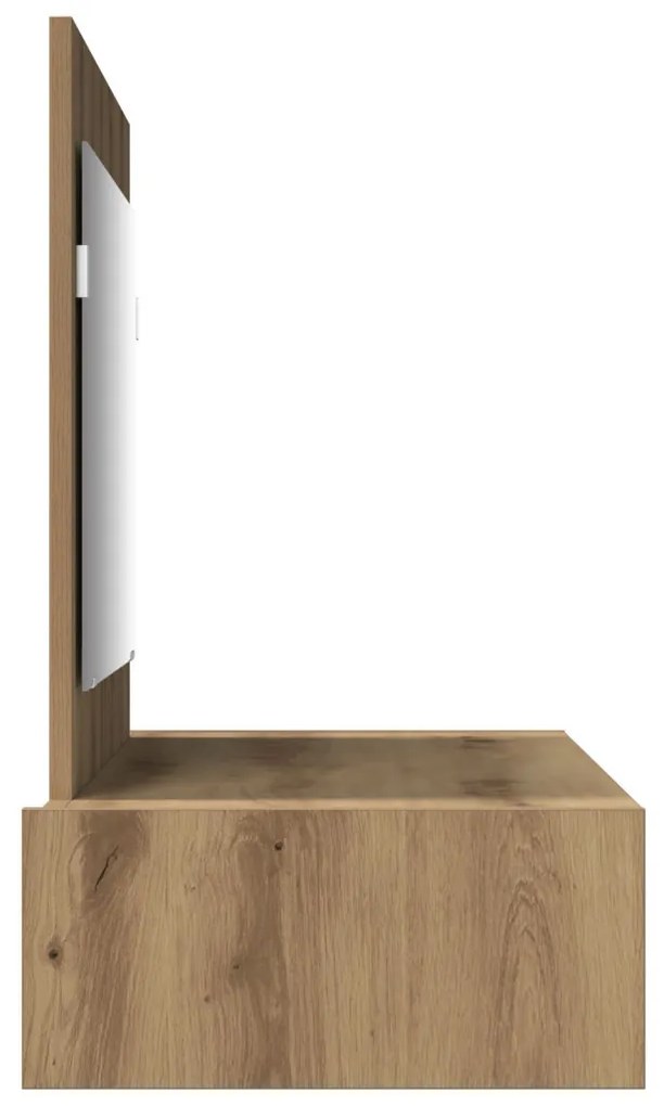 fali öltözködőasztal Kézműves Tölgy 100x40x70 cm