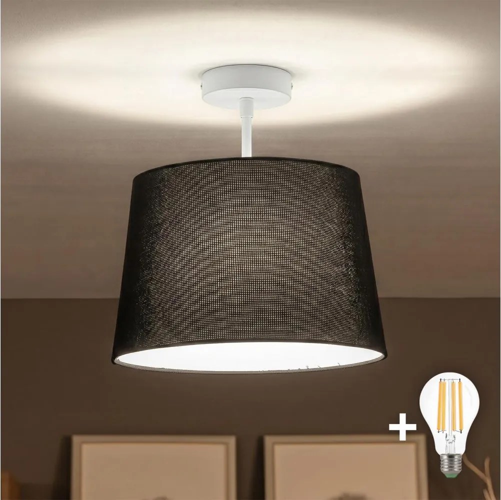 Brilagi - LED felületre szerelhető csillár CERIA 1xE27/60W/230V átm. 30 cm fehér/fekete