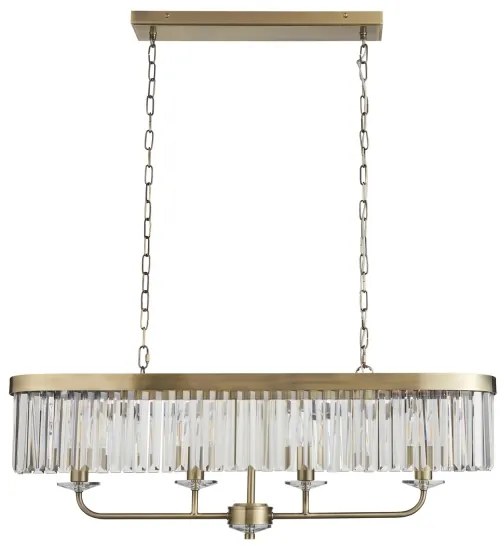 Endon 110539 - CHESTERFIELD láncos csillár 4xE14/6W/230V sárgaréz