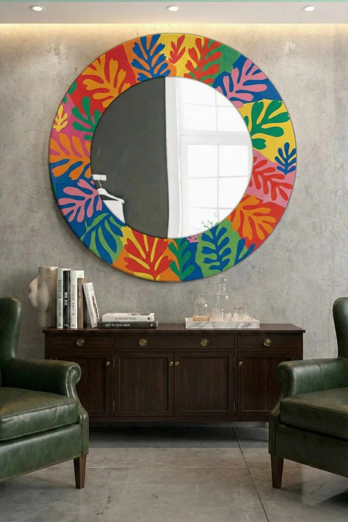 Üveg tükör, Ø58 cm – Artmdfmrr3
