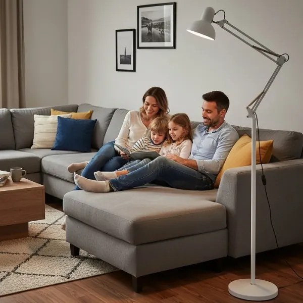BRILAGI - TASKER rugalmas állólámpa 1xE27/60W/230V 184 cm fehér