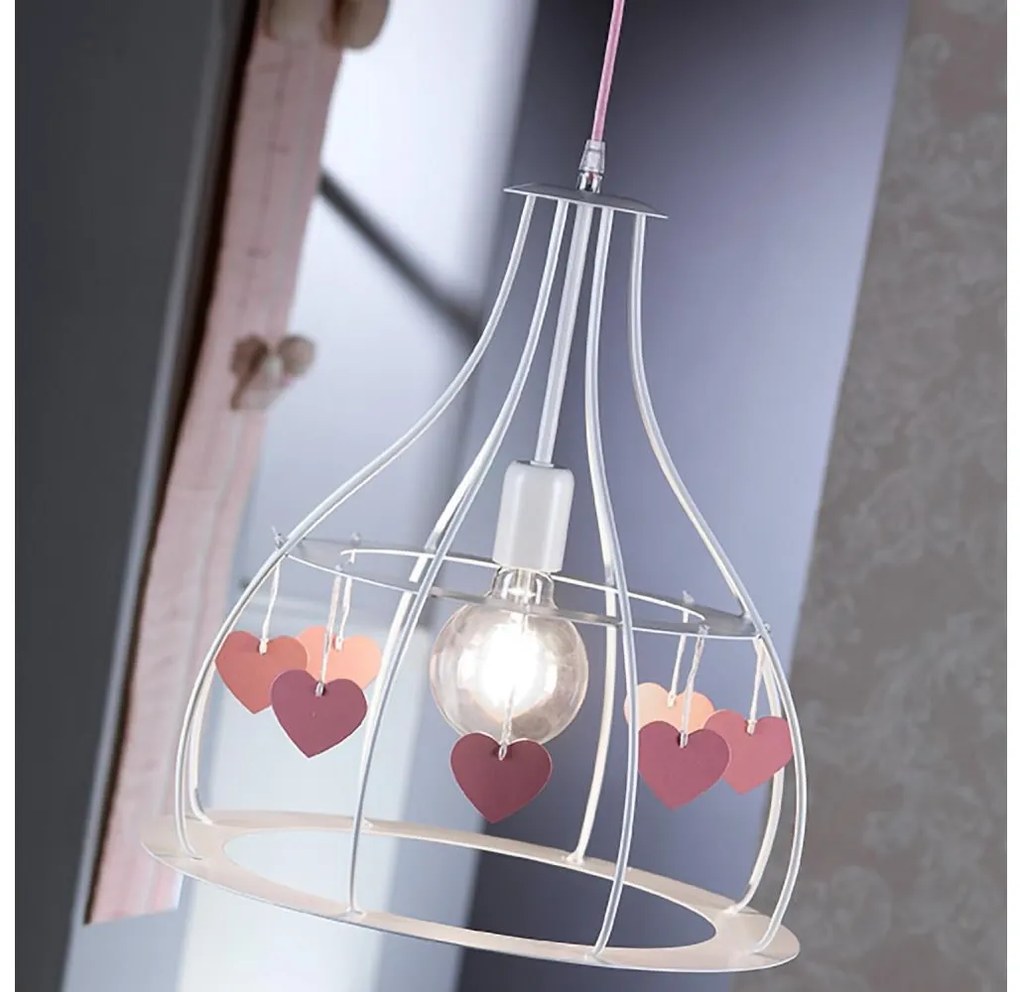 ONLI - Gyerek csillár TITTA 1xE27/22W/230V rózsaszín