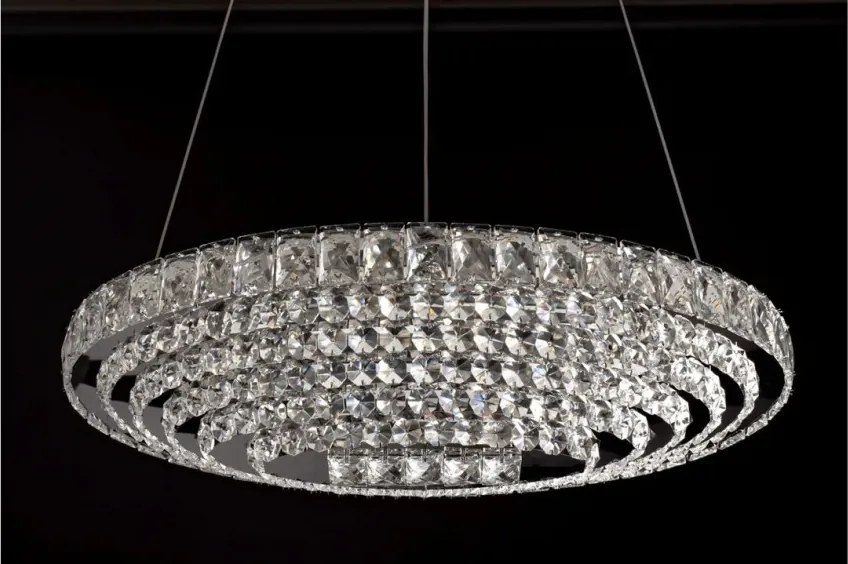 MORETTI MO6394 OVAL Kristály Függesztett Lámpa LED IP20