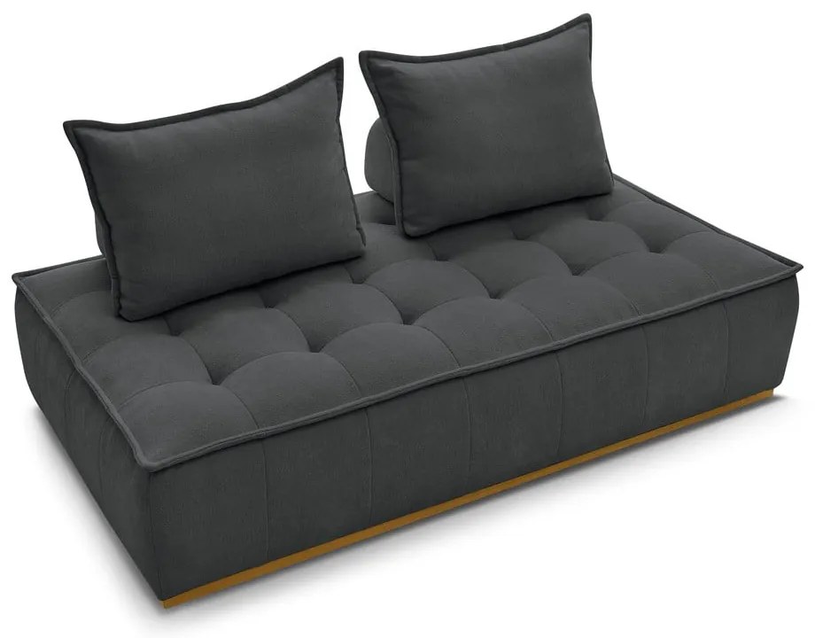 Sötétszürke zsenília kanapé 175 cm Elisa – Bobochic Paris