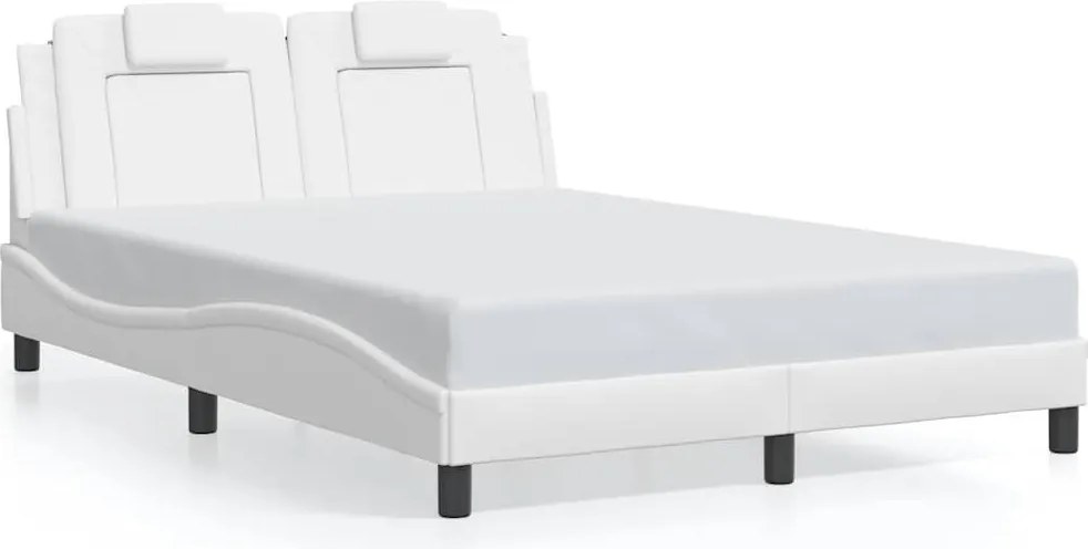 vidaXL fehér műbőr ágykeret Viana matrac nélkül 140x190 cm