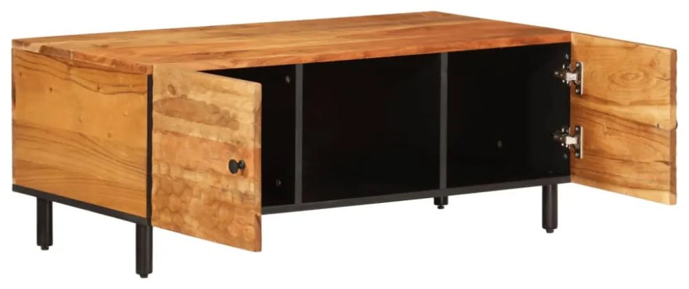 tömör akácfa dohányzóasztal 100 x 54 x 40 cm
