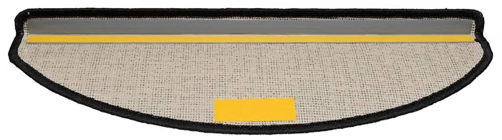 30 db fekete lépcsőszőnyeg 65x21x4 cm