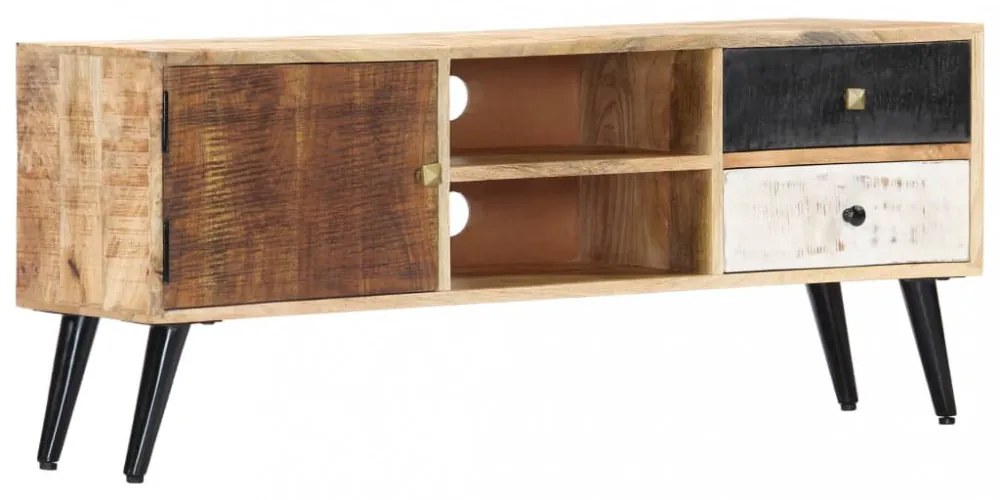 tömör mangófa TV-szekrény 115 x 30 x 47 cm
