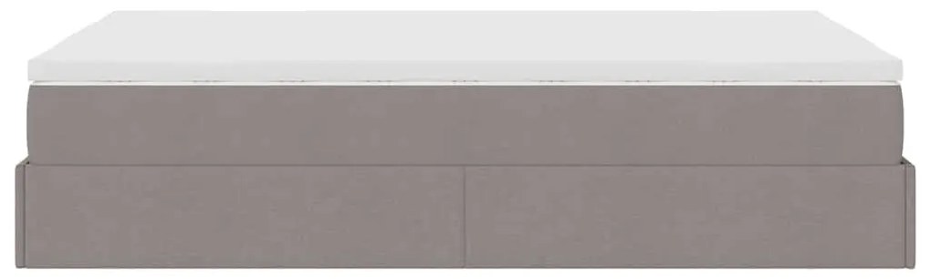 Oszmán ágykeret matraccal tópszín 120x200cm szövet