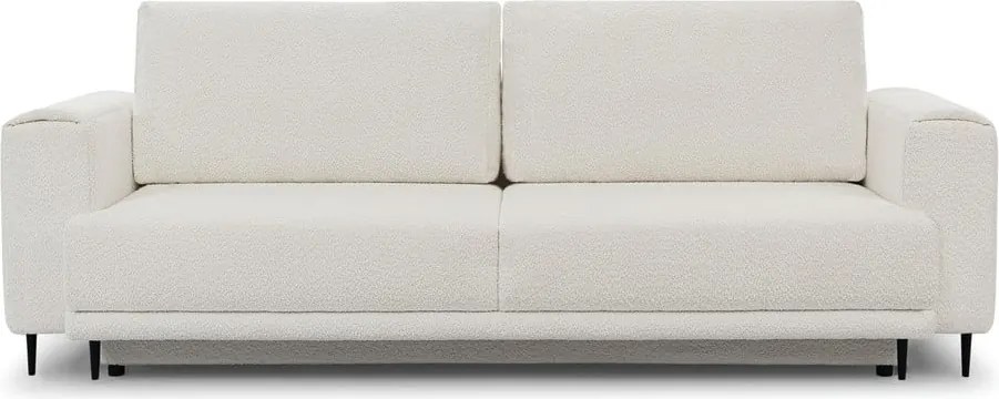 Krémszínű buklé kinyitható-tárolóhelyes kanapé 260 cm Dalia – ELTAP