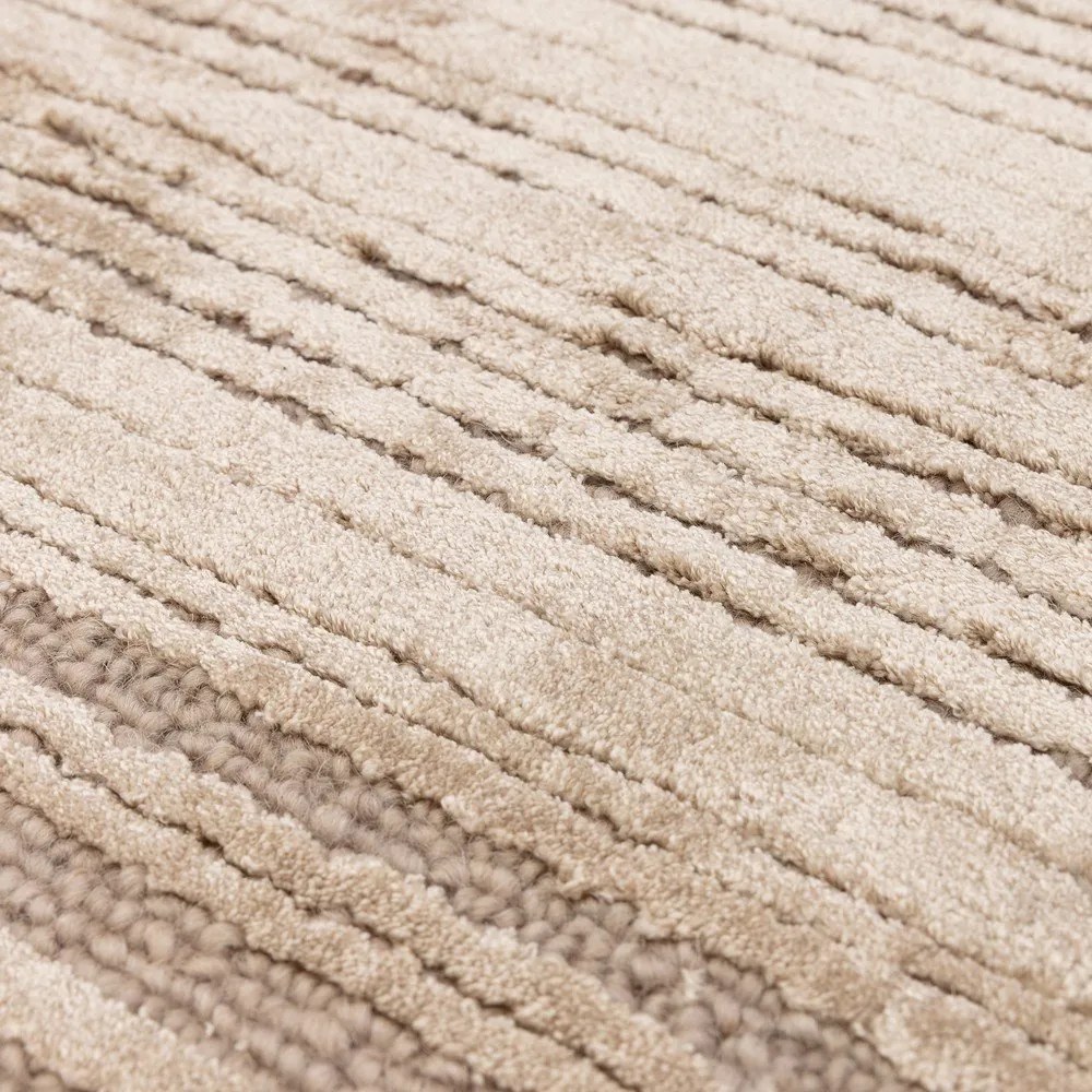 Bézs kézi szövésű gyapjúkeverék szőnyeg 120x170 cm Henley Sand – Asiatic Carpets