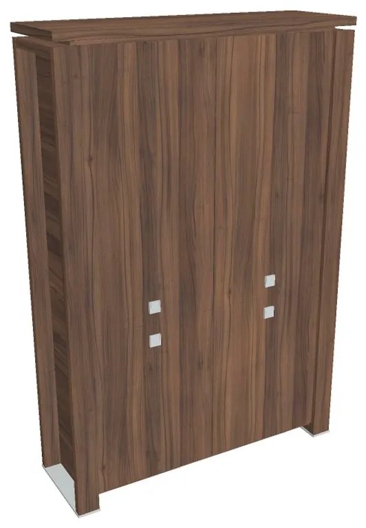 Verno+ magas szekrény 140 x 46 x 210 cm, osztva, dió