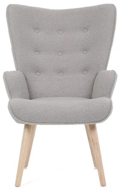 Fotel, Szürke Bouclé Szövet. AK-309 GREY2
