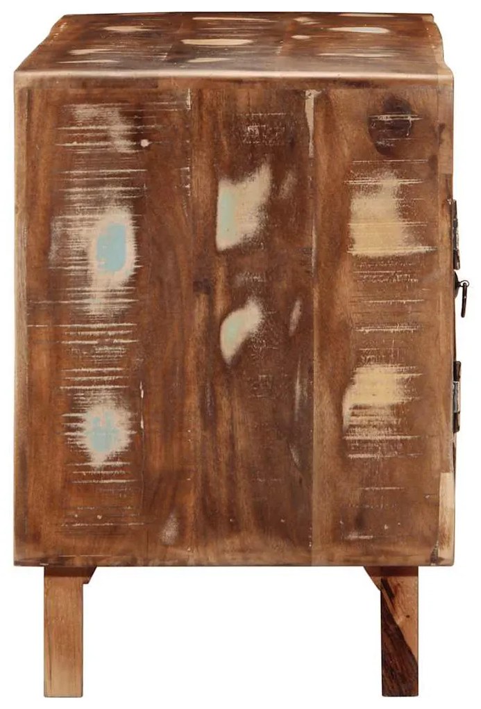 tömör újrahasznosított fa TV-szekrény 105x46x32 cm