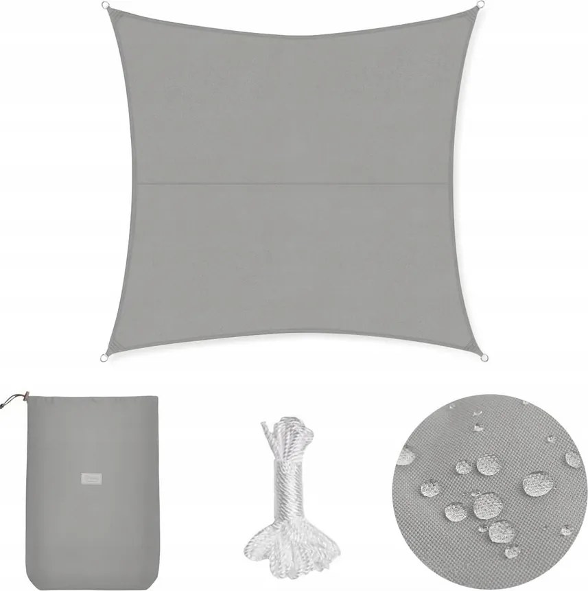 Kerti Napvitorla 300 x 300 CM Szürke Sekey