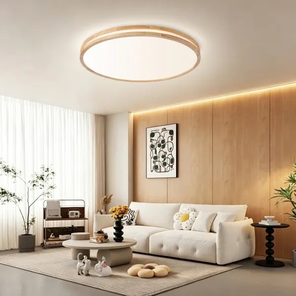 BRILAGI - Dimmelhető LED lámpatest MOLINA LED/100W/230V 3000-6000K tölgy átm. 80 cm +DO
